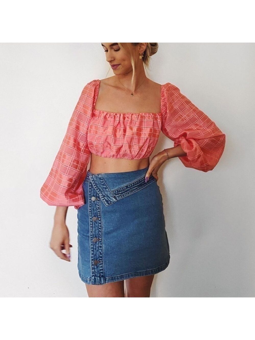 NEW The Fifth Label Offshore Denim Mini Skirt S